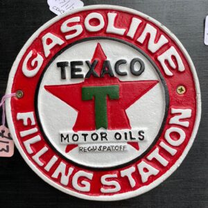 Texaco Cast Iron Sign