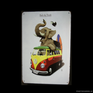 SC124 VW Pack the Trunk Sign