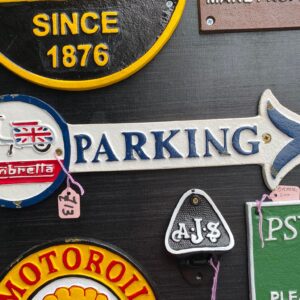 Lambretta Parking Cast Iron Sign