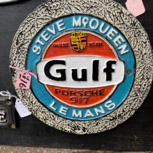 Gulf Porsche Cast Iron Sign