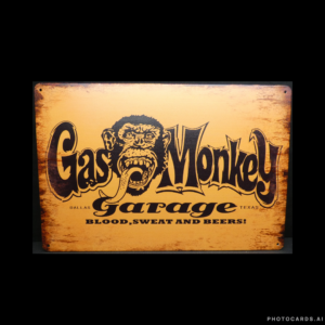 SC145 Gas Monkey Orange Sign