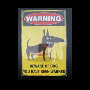 SC184 Warning Beware of Dog Sign