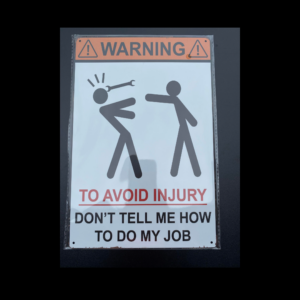 SC189 To Avoid Injury Sign
