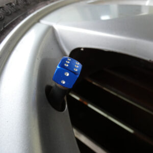 Blue Dice Valve Caps