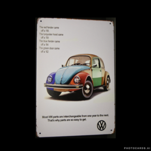 SC201 VW Beetle Tin Sign