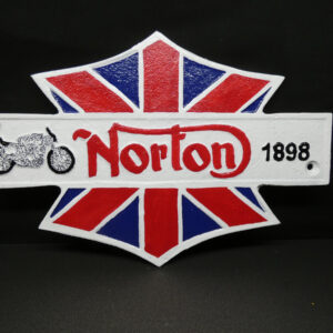 Norton Motorcycles Cast Iron Sign
