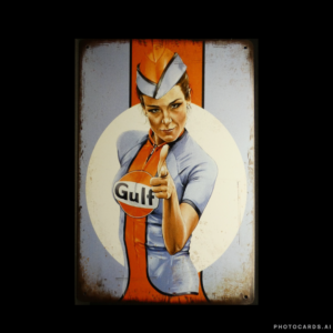 SC218 Gulf Tin Sign