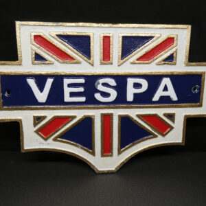 Vespa UK Flag Plaque