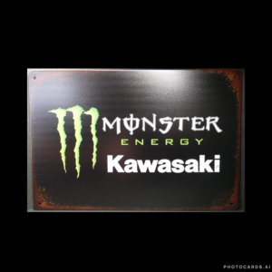 SC229 Monster Kawasaki Tin Sign