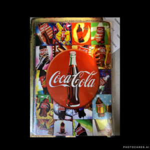 Multi Coloured Coca Cola Tin Sign SC243