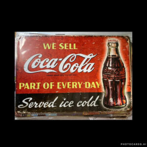 We Sell Coke Tin Sign SC244