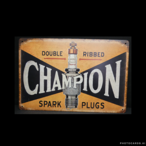 SC249 Champion Tin Sign