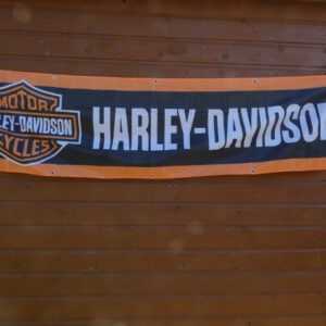 Damaged Harley Davidson Banner
