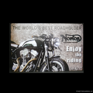 SC285 Norton Modern Tin Sign