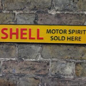 Long Shell Cast Iron Sign