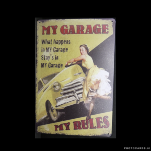 SC292 My Garage Tin Sign