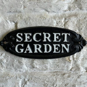 Small Secret Garden Cast Iron Plaque