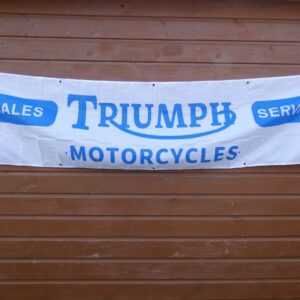 Triumph Motorcycles Banner - Blue/White