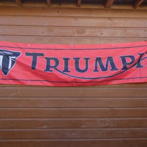 Red Triumph Motorcycles Banner