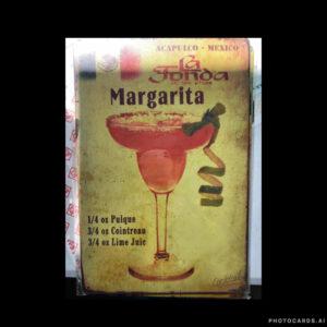 Margarita Tin Sign