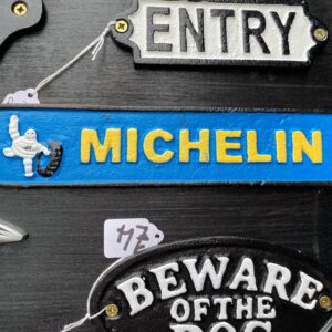 Michelin Cast Iron Sign
